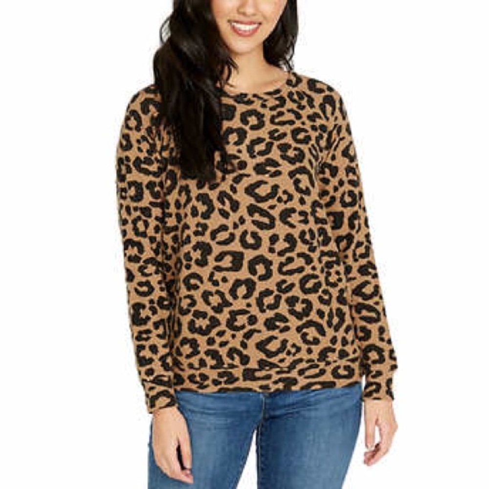 🐆BUFFALO🐆 by David Bitton Cheetah Print Cozy Shirt Sweater NWT